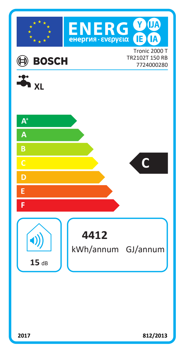 150 liter Elektrisch Boiler Bosch Tronic 2102T Droge weerstand (vernieuwd model) - Electraboiler