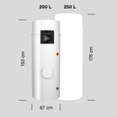 Remeha Azorra Ace warmtepompboiler 250 liter - Electraboiler