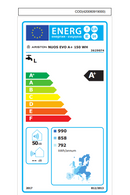 Ariston Energion Nuos EVO 150 liter warmtepompboiler (€ 725,- subsidie) - Electraboiler