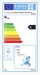 100 liter Ariston Energion Lydos Hybride Warmtepompboiler Energie klasse A (€500,- subsidie) Meldcode: KA15644 - Electraboiler